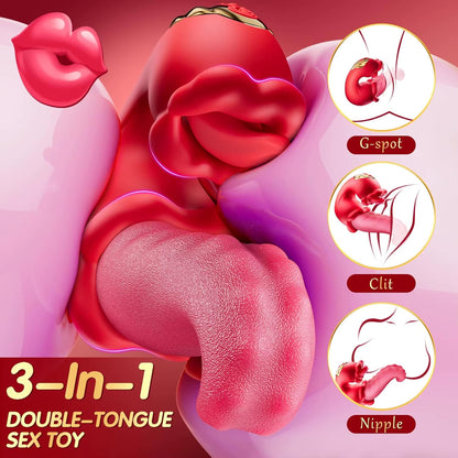 4 in 1 Swing Tongue Vibrator for Women Thrusting Licking Dildo Clit Stimulator Vagina Female Masturbation Sex Toys for Adult 18